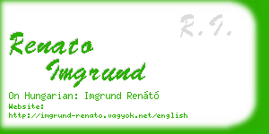 renato imgrund business card