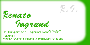 renato imgrund business card